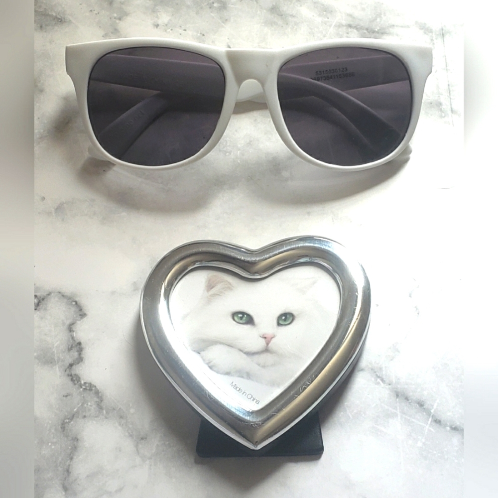 Fancy Feast by Purina Cat Collectibles Sunglasses Heart Shaped Picture Frame